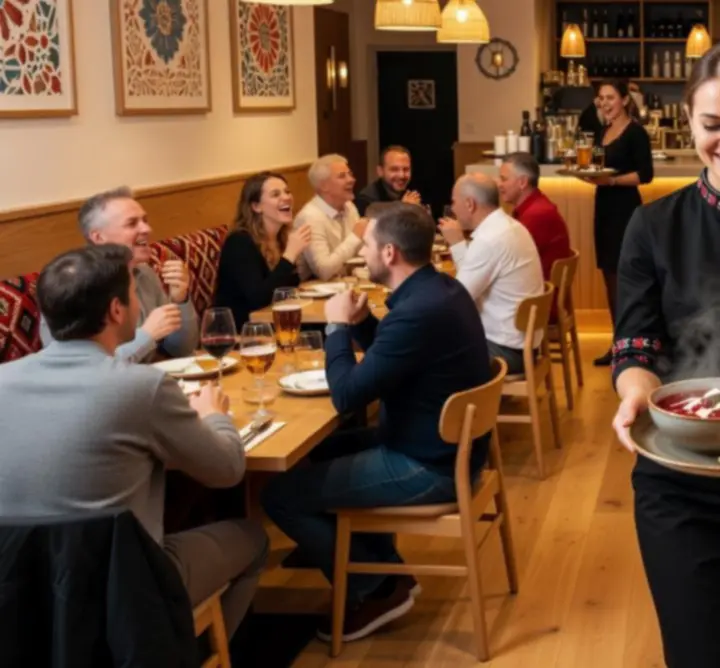 Nowoczesne wnętrze modnej restauracji w Polsce