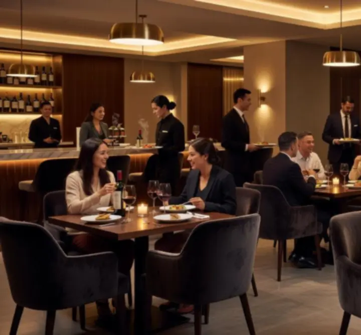 Nowoczesne wnętrze najlepiej ocenianej restauracji